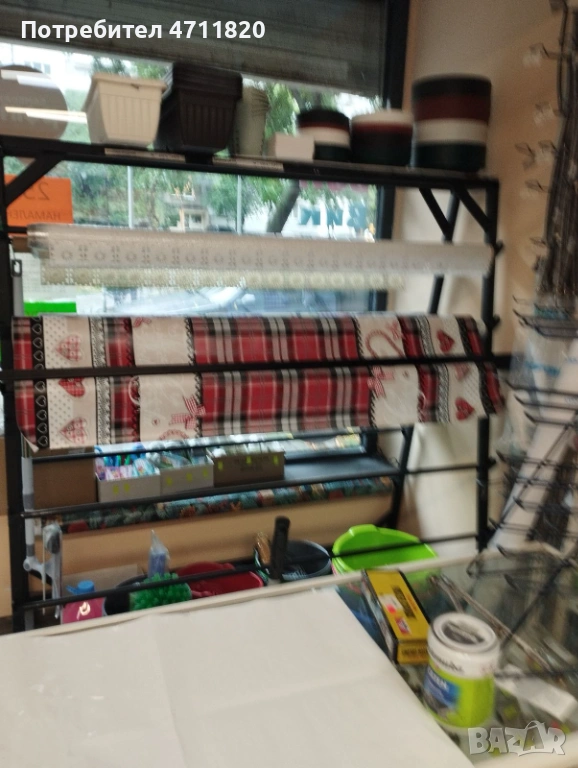 Стойка за мушама, стелажи, табли за стелаж, перфориран гръб, мострена решетка, снимка 1