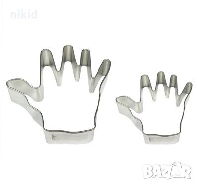 Ръка Ръце метална форма форми резец резци тесто фондан бисквитки декор , снимка 1