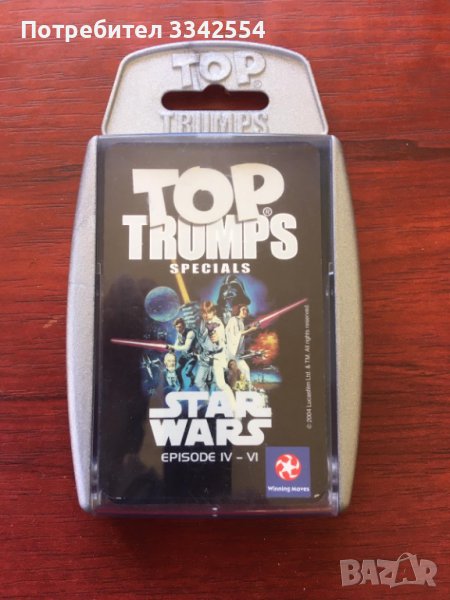 КАРТИ ЗА ИГРА-МЕЖДУЗВЕЗДНИ ВОЙНИ-4-6 ЕП. TOP TRUMPS, снимка 1