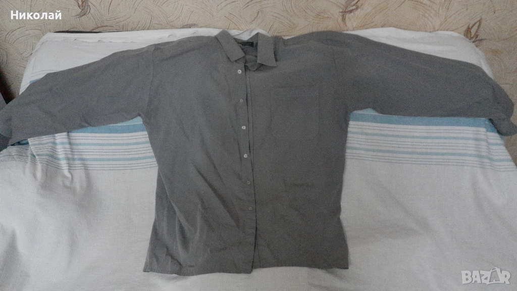 Сива мъжка риза Newsmen, снимка 1