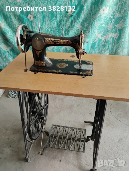стара шевна машина, крачна, снимка 1