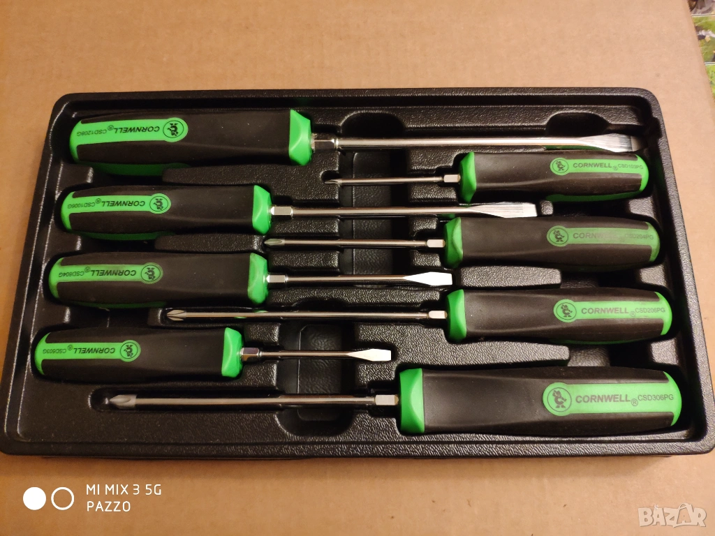 CORNWELL TOOLS 8 БРОЯ качествени прави кръстати отвертки, снимка 1