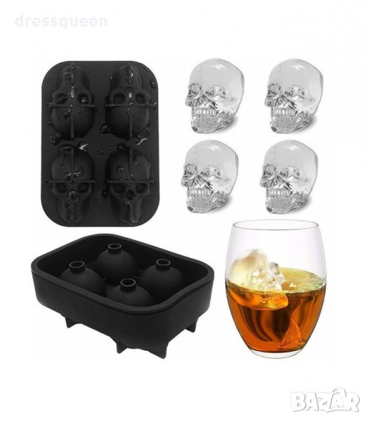 2954 Лед с форма на черепи, снимка 1