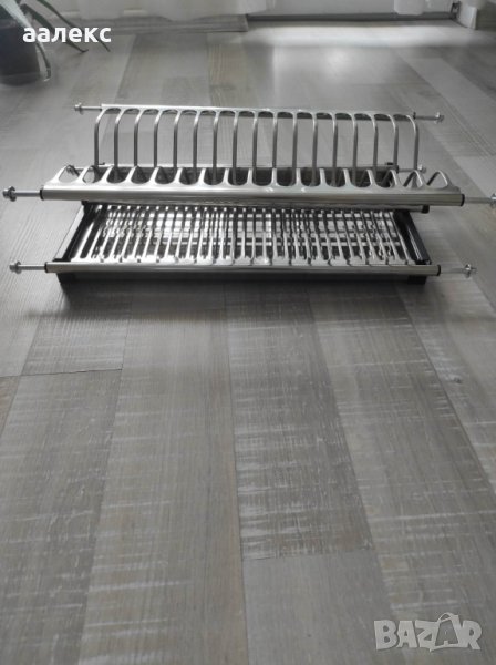 Чисто нов Сушилник(отцедник )inox за чинии  в 50 см горен кухненски  шкаф , снимка 1
