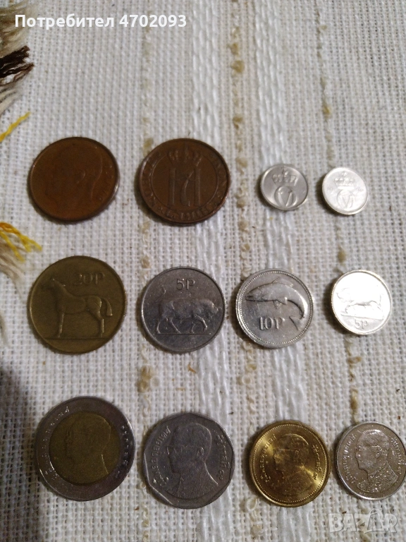 Монети Норвегия, Ейре, Тайланд, снимка 1