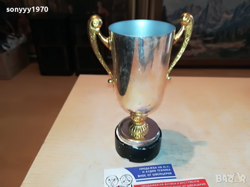 купа/ваза-инокс и злато от франция 0502231513, снимка 1