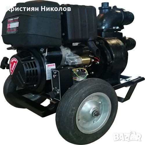 Дизелова моторна помпа KAMA 535 куб. м., 12 к.с., 96 м3/ч, 4 бара налягане, 100мм диам., снимка 1