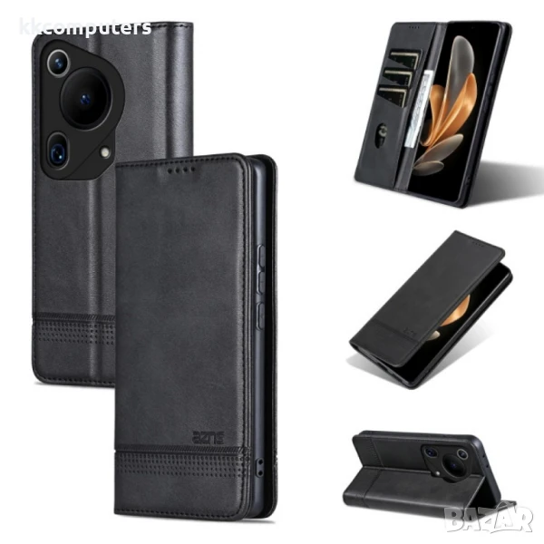 Huawei Pura 70 Ultra AZNS Wallet Калъф и Протектор, снимка 1