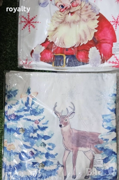 Коледни декоративни калъфки за възглавници – 7 уникални празнични дизайна, 45×45 см - 6бр в комплект, снимка 1