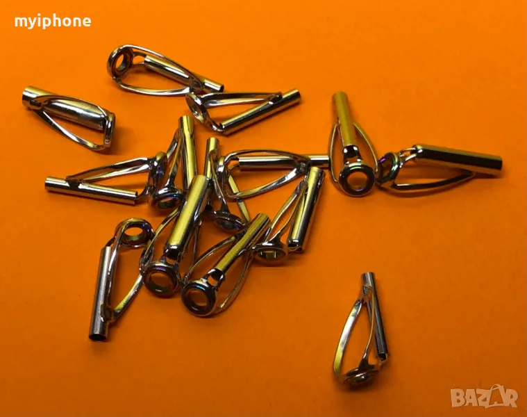 14 броя комплект водачи различни размери за върхове на въдици , снимка 1