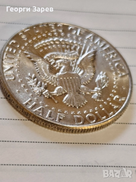 Сребърна монета 1/2 долар 1964 год" Кенеди", тегло 12.50 гр, проба 900/1000, снимка 1