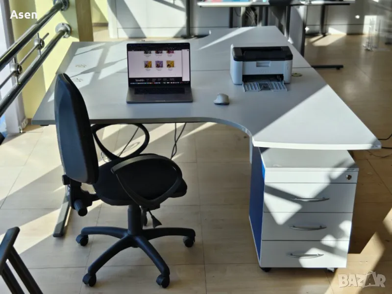 Офис бюро 25мм плот + контейнер + офис стол, снимка 1