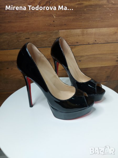 Дамски обувки на висок ток 37 номер, снимка 1