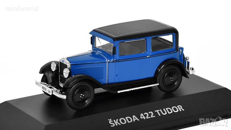 Skoda 422 Tudor 1930 - мащаб 1:43 на DeAgostini моделът е нов в блистер, снимка 1