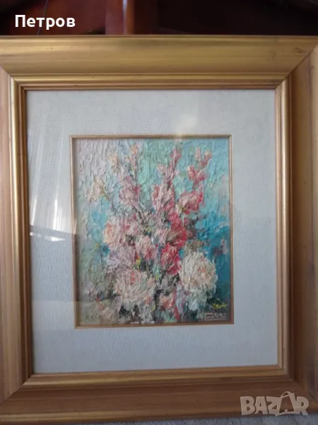 картина италиански художник 60/55 см, снимка 1