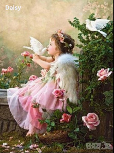 Диамантен гоблен "Ангелче", снимка 1