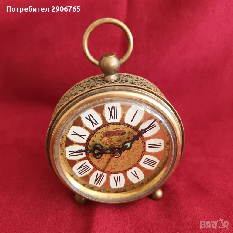 Часовник будилник Salves West Germany работещ, снимка 1