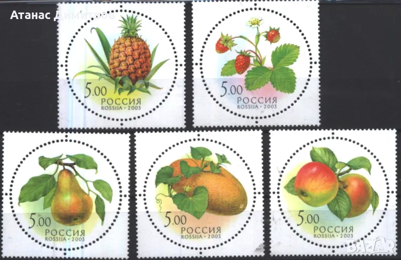 Чисти марки Флора Плодове 2003 от Русия, снимка 1