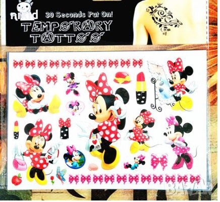 Мини Маус Tattoo татос татуировка временна детска татоси татуси, снимка 1