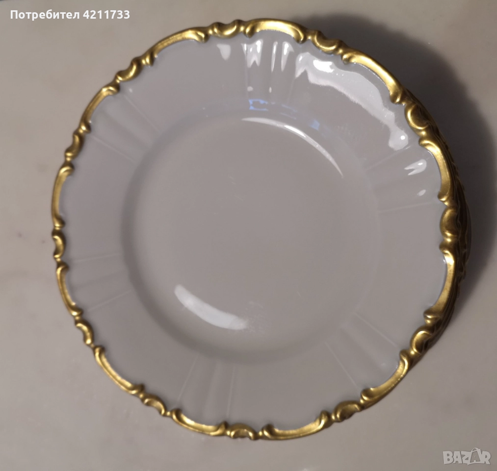 6 стилни чении порцелан с позлата НОВО, снимка 1