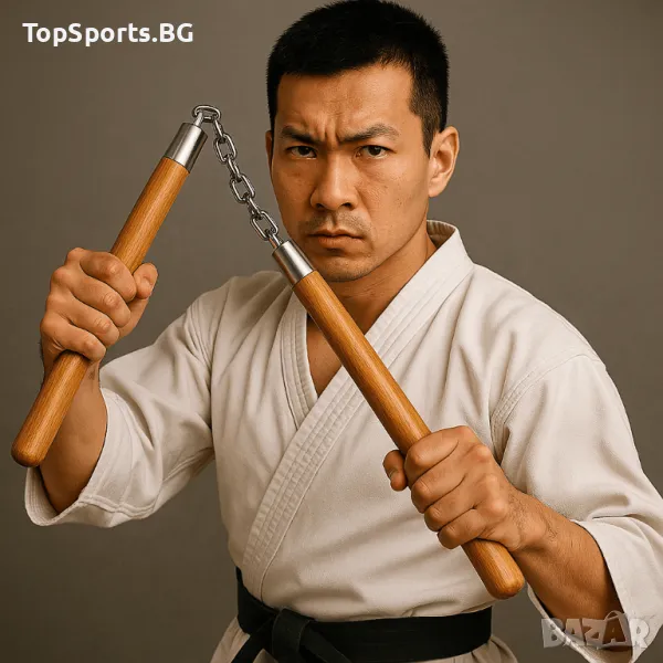 Дървено Нунчаку Jianle, снимка 1