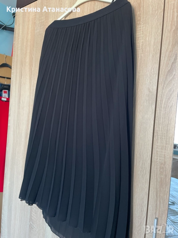 🖤 Дълга черна пола – плисе, снимка 1