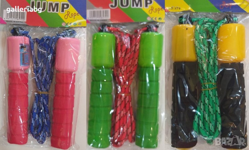 Въже за скачане в различни цветове с брояч, снимка 1