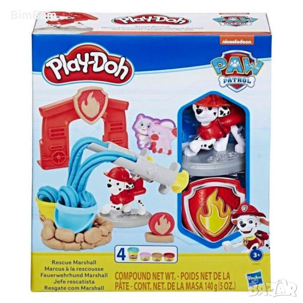 Комплект за моделиране Playdoh Paw Patrol Rescue Marshall / Пес Патрул - Маршал, снимка 1