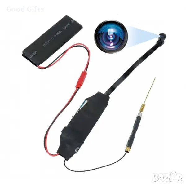 Шпионска мини безжична WiFi IP камера модул за вграждане с микрофон, снимка 1