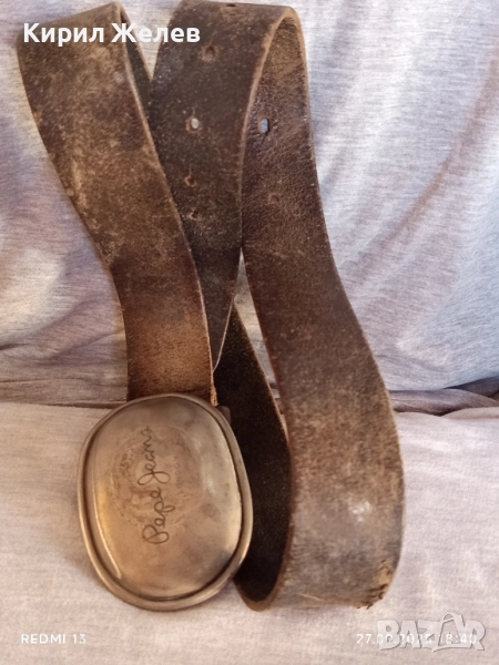 Марков кожен колан Pepe Jeans London винтидж стил 41353, снимка 1