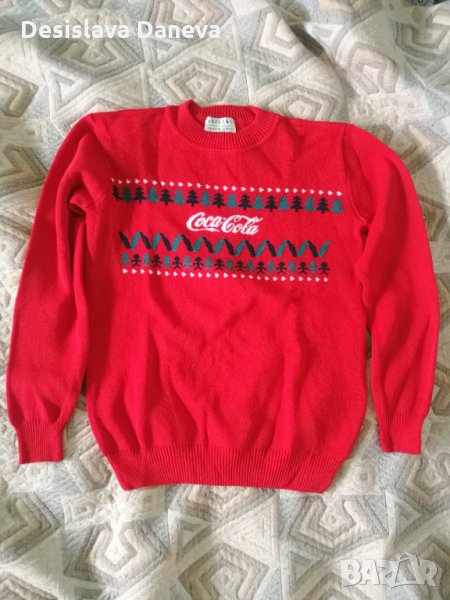 Чисто НОВ коледен пуловер Кока Кола Coca cola, Andrews, размер М, снимка 1