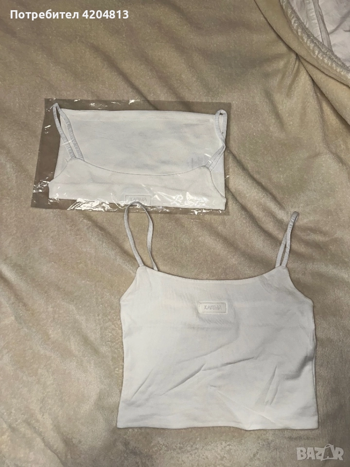 чисто нов бял потник на Karma, снимка 1