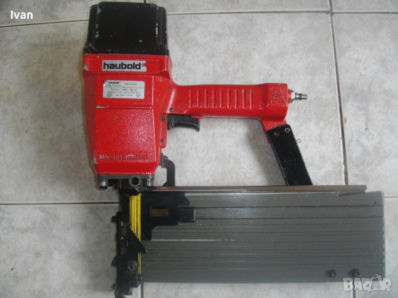 65мм-120мм Строителен Голям Пневматичен Немски Такер-6кг-HALBOLD PN91120D-Made in GERMANY-Почти Нов, снимка 1