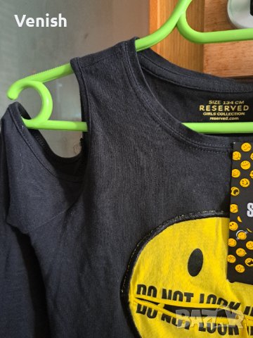 Ефектни блузи Reserved Smiely, снимка 7 - Детски Блузи и туники - 39821459