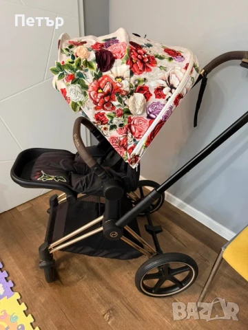 Sybex spring blossom и шаси rose gold, снимка 4 - Детски колички - 50647546