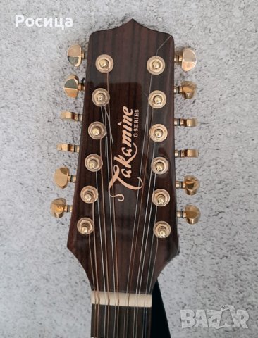 Ел.-акустична 12-струнна китара Takamine G Series с колан и куфар , снимка 4 - Китари - 44439263