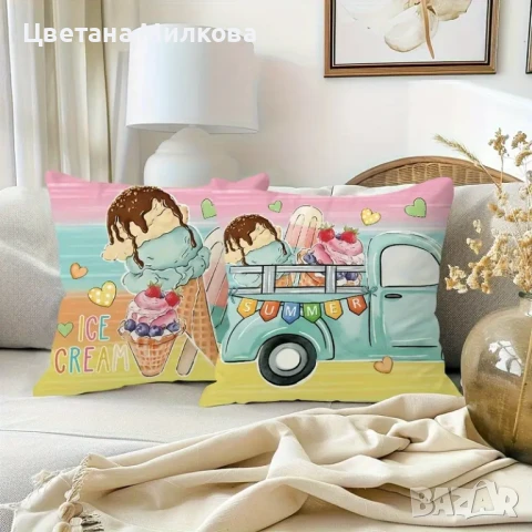 Комплект 4 калъфки 45/45 см. за възглавнички, снимка 6 - Възглавници - 50704268