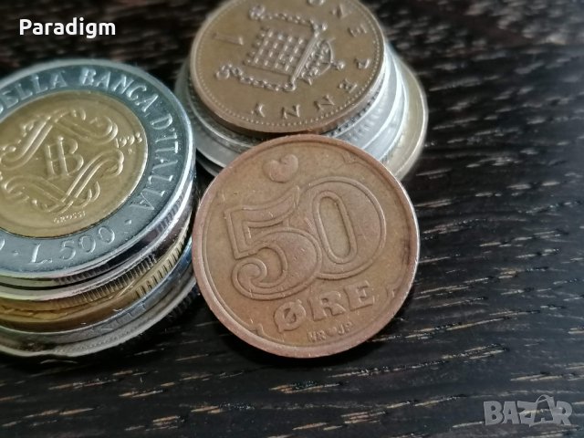 Монета - Норвегия - 50 оре | 1989г., снимка 1 - Нумизматика и бонистика - 34246683