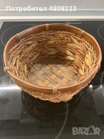 Ръчно плетена кошница, снимка 2 - Декорация за дома - 54317482