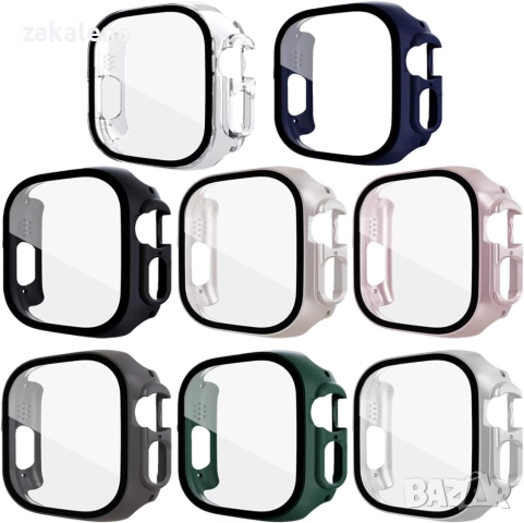 360 протектор кейс Apple Watch 8/9/10/11/SE 40/41/42/44/45/46/49 Ultra, снимка 2 - Фолия, протектори - 52169816