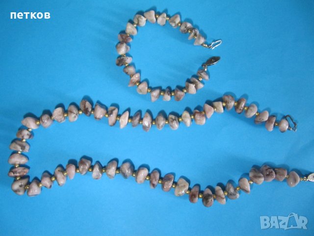 колие и гривна - полускъпоценен камък, снимка 3 - Бижутерийни комплекти - 31948135