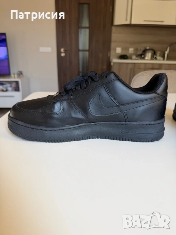 Черни мъжки сникърси маратонки Nike Air Force 1 Low ниски кецове, размер 45, черен цвят, black, AF1, снимка 12 - Маратонки - 56043077