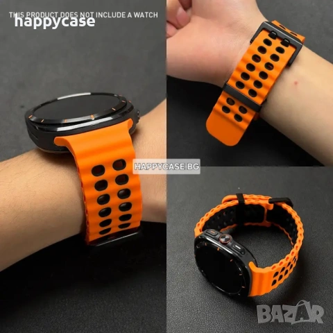Samsung Galaxy Watch Ultra 47 mm 2025 / 2024 / MARINE Силиконова каишка, снимка 4 - Каишки за часовници - 54358102