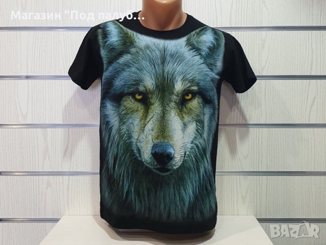 Нова мъжка тениска с дигитален печат Вълк, Серия Вълци, снимка 11 - Тениски - 29889177