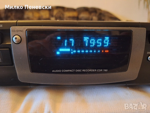 PHILIPS CDR 760 STEREO CD PLAYER RECORDER., снимка 2 - MP3 и MP4 плеъри - 53221857