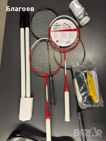 Нов комплект за федарбал с мрежа, 4 ракети (хилки) и перца, снимка 2 - Други игри - 50407814