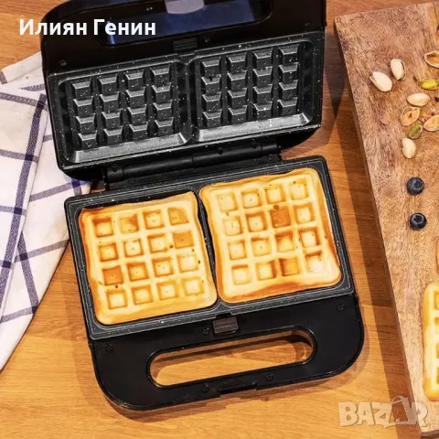 Грил за сандвичи и гофрети, снимка 5 - Скари - 49734841