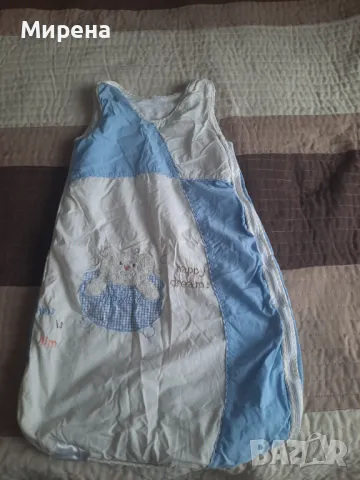 Зимно спално чувалче от памук, 80 см, за възраст 6-18 месеца