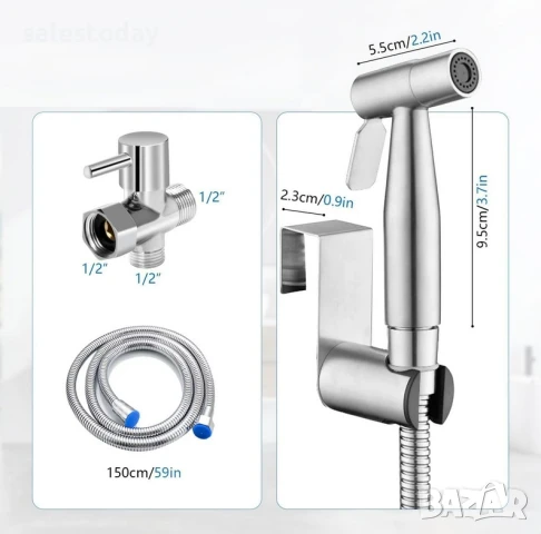 Душ за интимна хигиена, 1/2” резба, смесител за биде, снимка 4 - Други - 50385581