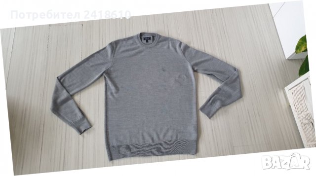 Armani Jeans AJ Wool Mens Size М ОРИГИНАЛ! Мъжки тънък Вълнен Пуловер!, снимка 2 - Пуловери - 39056072